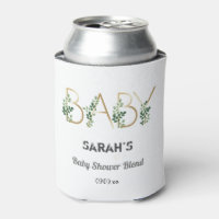 Elegant Greenery Baby Slogan Floral Baby Shower