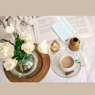 Elegant Greenery Botanical Tropical Leaves Pattern Notebook