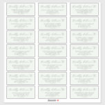 Elegant Greenery Coordinate Guest Address Labels<br><div class="desc">These elegant greenery coordinate guest address labels are perfect for a simple wedding. The minimalist grey and mint green design features fancy romantic typography with modern glam style. Customisable in any colour. Keep the design minimal and classy, as is, or personalise it by adding your own graphics and artwork. Customise...</div>