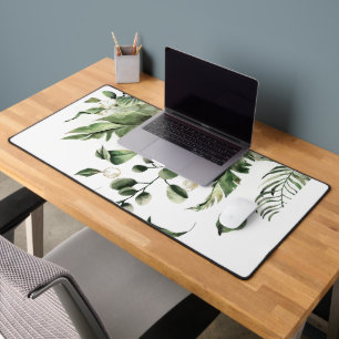 Elegant Greenery Desk Mat
