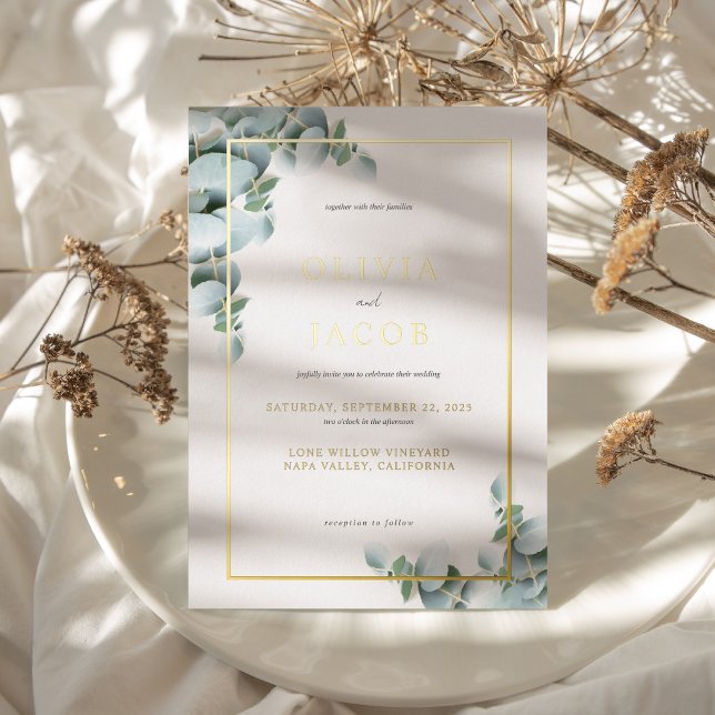 Elegant Greenery Eucalyptus Gold Wedding (Creator Uploaded)