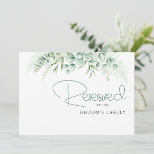 Elegant Greenery Eucalyptus Leaves Wedding reserve
