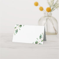 Elegant Greenery Eucalyptus Wedding Folded Blank
