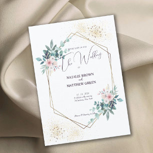 Elegant Greenery Eucalyptus Wedding Invitation