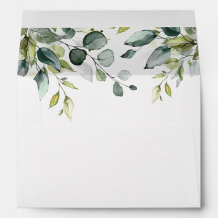 Elegant Greenery Foliage Envelope