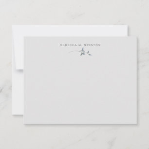 Elegant Greenery Personalised Simple Card