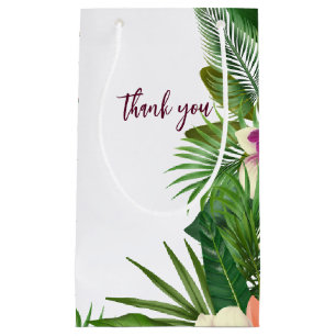 Elegant Greenery Wedding Favor Gift Bag