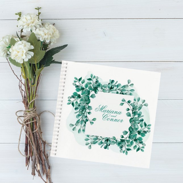 Elegant Greenery Wedding Guest Book (Creator Uploaded)