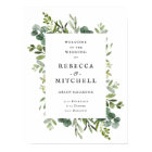 Elegant Greenery Wedding Welcome