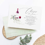 Elegant Greenery Wine Tasting Bridal Shower Invitation<br><div class="desc">Dreamy romantic greenery wine tasting bridal shower invitations</div>