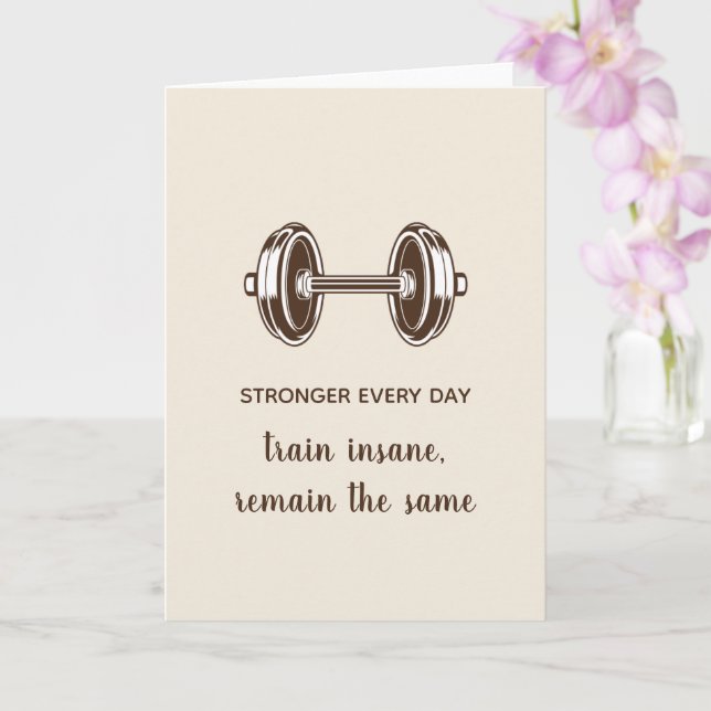 Elegant Greeting Card | train insane (Orchid)