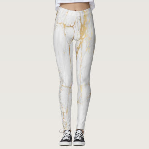 Elegant grey and gold active wear leggings