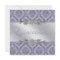 Elegant Grey and Purple Damask Quinceanera