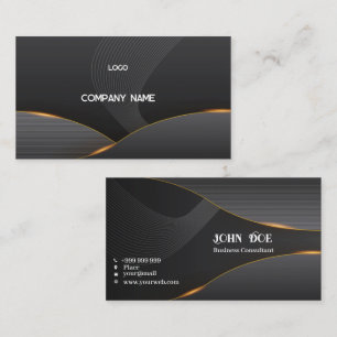Elegant grey business card