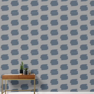 Elegant Grey & Dark Blue Coloured Abstract Fine Ar Wallpaper