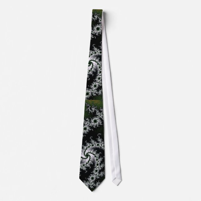 Elegant Grey fractal tie (Front)