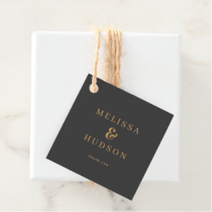 Elegant Grey Gratitude Tag