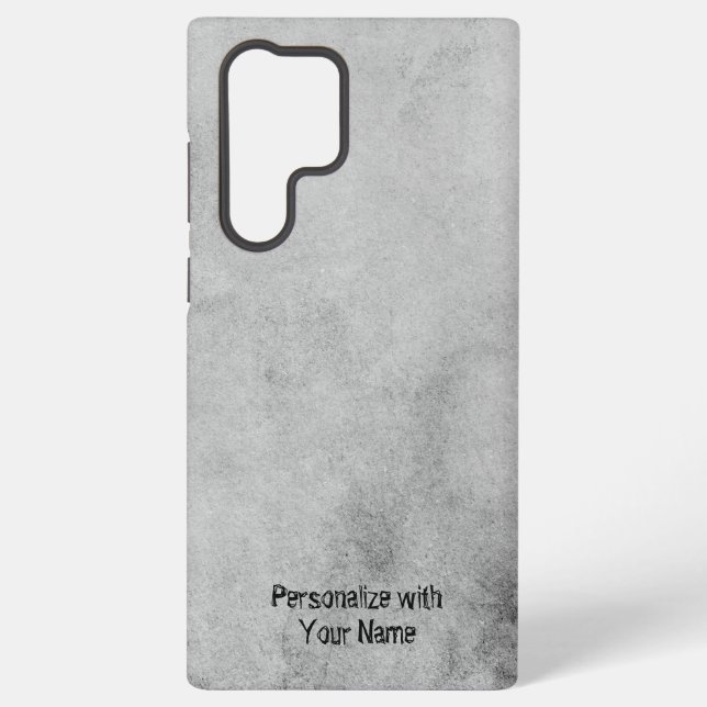 "Elegant Grey Grunge Background Cell Phone Case" Samsung Galaxy S22 Ultra Case (Back)