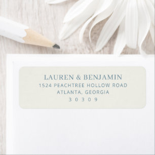 Elegant Grey Minimalist Address Label Return Address Label