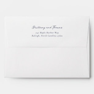 Elegant Grey Minimalist Calligraphy Envelope