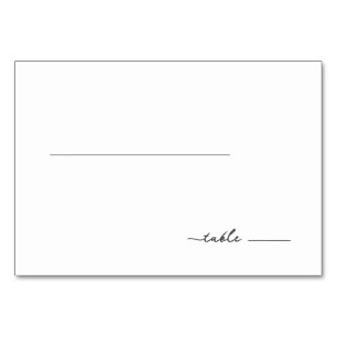 Elegant Grey Minimalist Line Table Number
