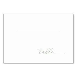 Elegant Grey Minimalist Lines Table Number