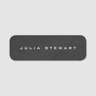 Elegant Grey Professional Modern Personal Name Tag