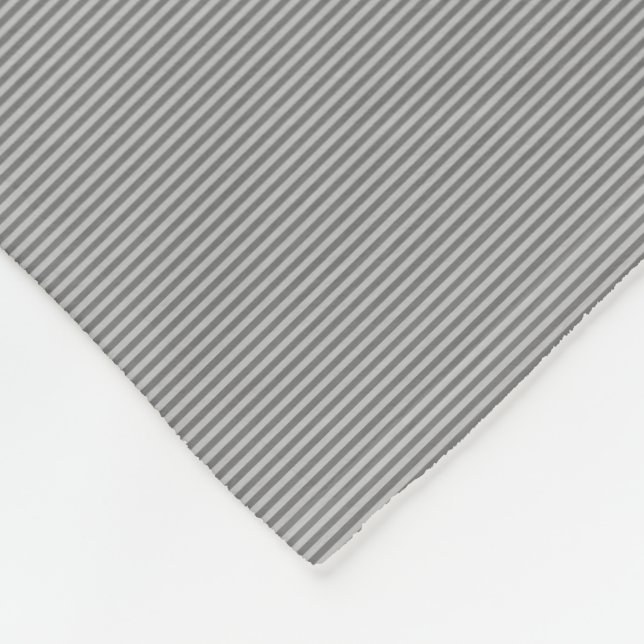 Elegant Grey Stripes Decorative Template Small Fleece Blanket (Corner)