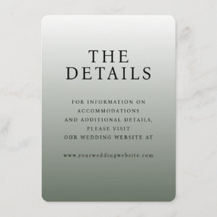 Elegant Grey Typographic Enclosure Card