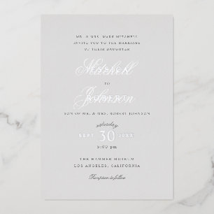 Elegant Grey Wedding Silver