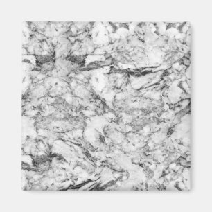 Elegant grey white modern vintage marble magnet