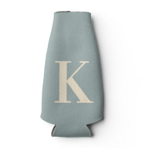 Elegant Grey &White Monogram