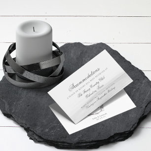 Elegant Grey White Watercolor Floral Wedding Enclosure Card