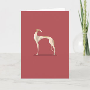 Elegant greyhound gift card