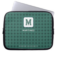 Elegant Greyish Green Laptop Sleeve