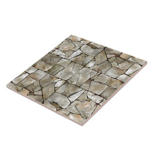 Elegant Grouted Flagstone Enhancing Style Ceramic Tile