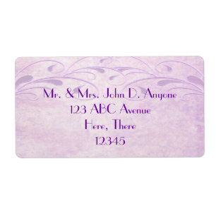 Elegant Grunge Floret Avery Label