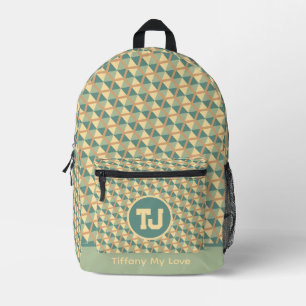 Elegant Gym Name Patterned Backpack