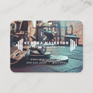 Elegant Gym / Personal Trainer Business Card 