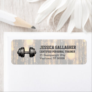 Elegant Gym / Personal Trainer Return Address Label
