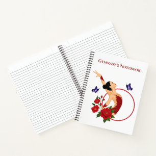 Elegant Gymnastics Spiral Notebook