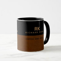 Elegant Half-Brown Half-Black Binder with Name