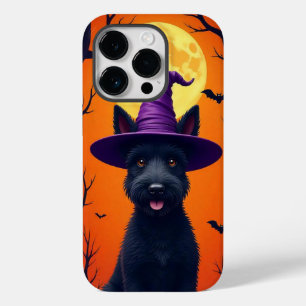 🐶✨ Elegant Halloween Black Dog Artistic Minimal Case-Mate iPhone 14 Pro Case