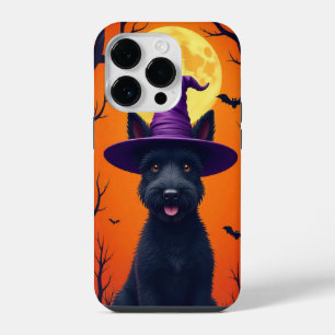 🐶✨ Elegant Halloween Black Dog Artistic Minimal iPhone 14 Pro Case