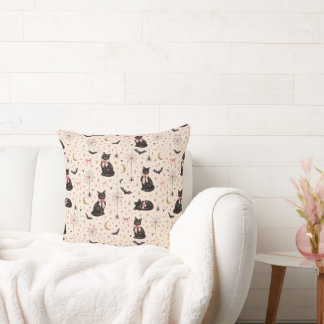 Elegant Halloween Chic Spooky Season Cushion