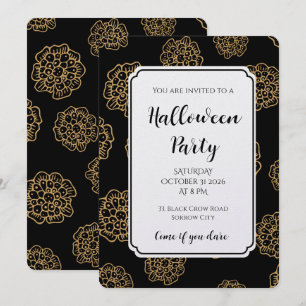 Elegant Halloween Invitation