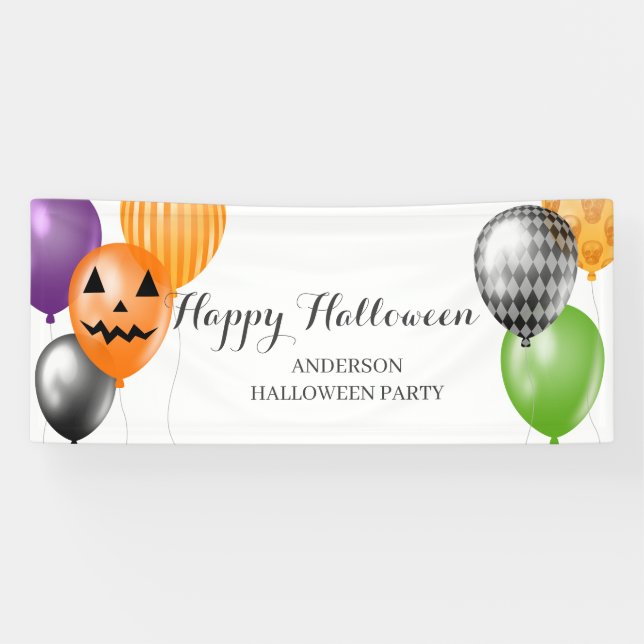 Elegant Halloween Party  Banner (Horizontal)