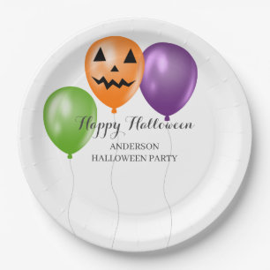 Elegant Halloween Party Paper Plate