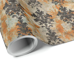Elegant Halloween Toile Wrapping Paper