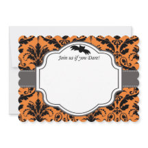 Elegant Halloween Wedding Invitation
